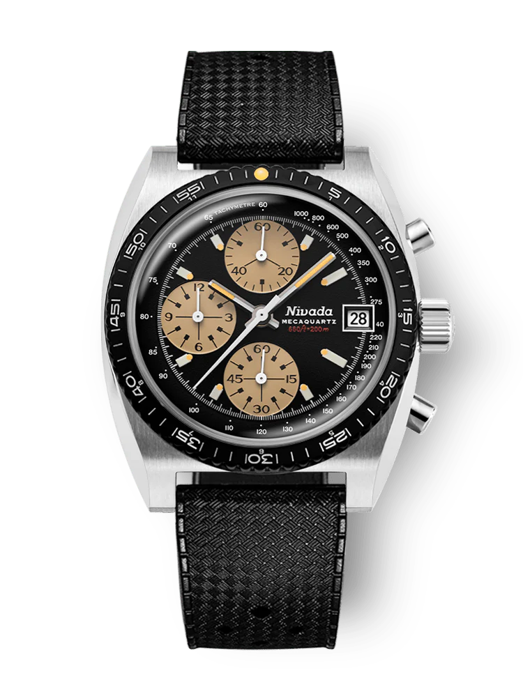 Nivada Grenchen Autochron Mecaquartz ref.77001Q01 Rubber Tropic