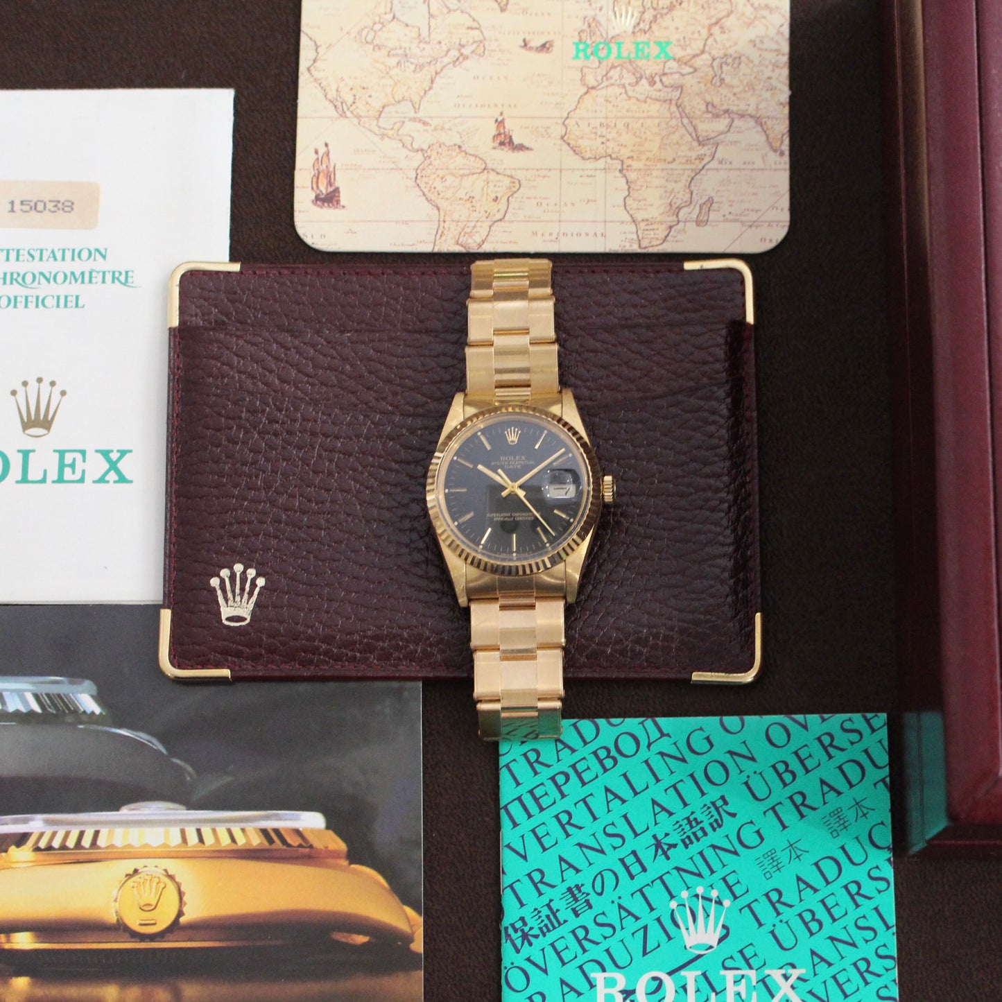 Rolex Date ref.15038 Yellow Gold