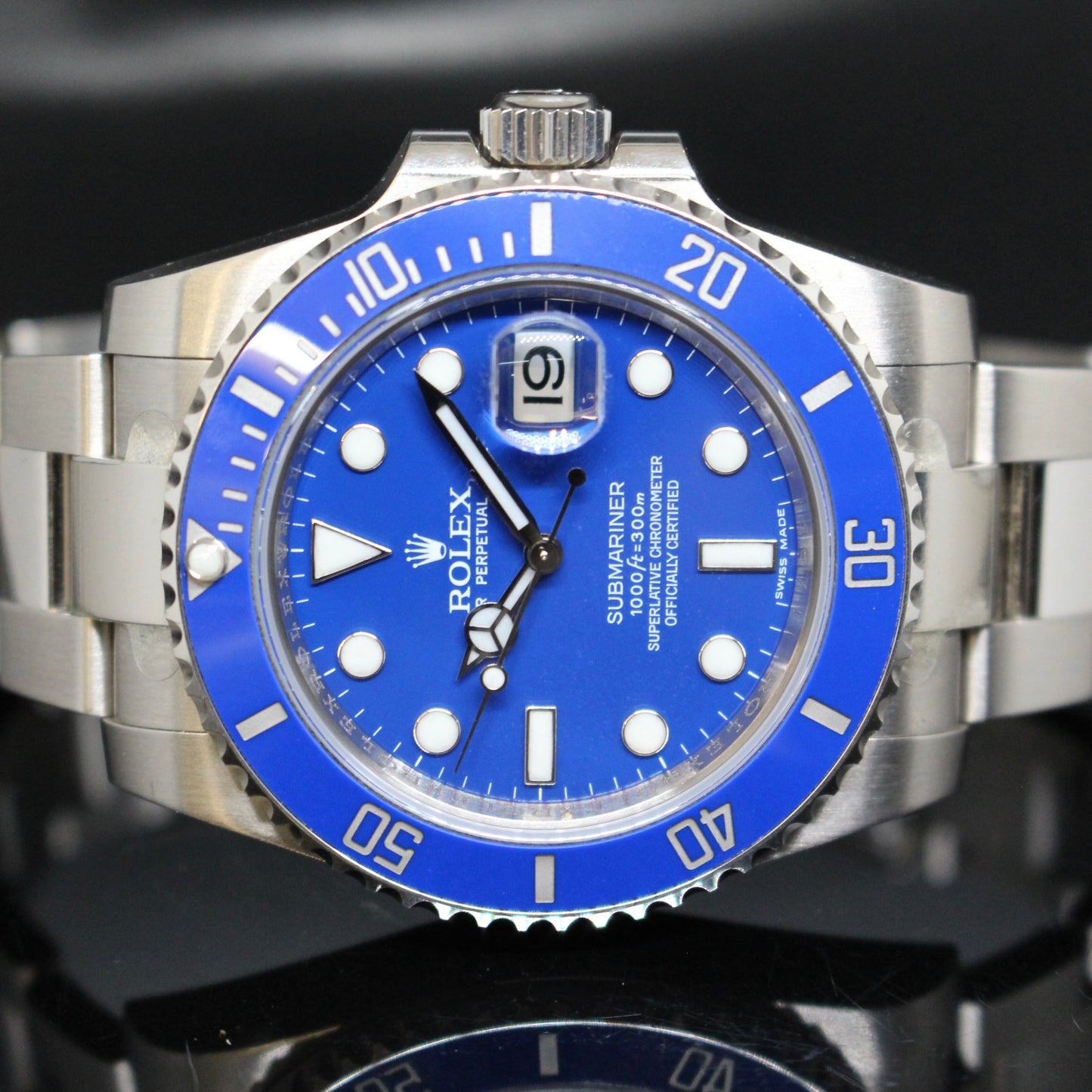 Rolex Submariner ref. 116619 oro bianco Full set Partial Stickers