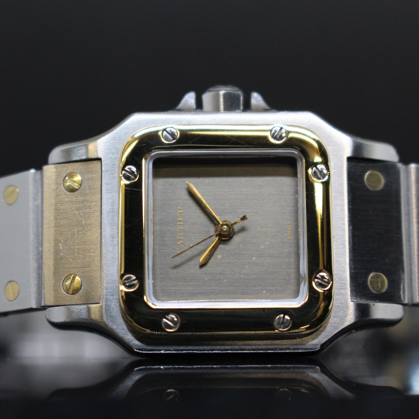 Cartier Santos Galbee acciaio oro ref.0902