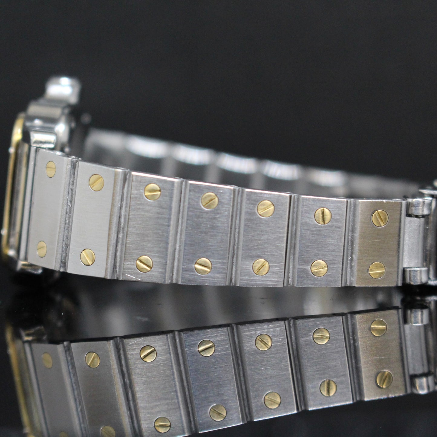 Cartier Santos Galbee acciaio oro ref.0902