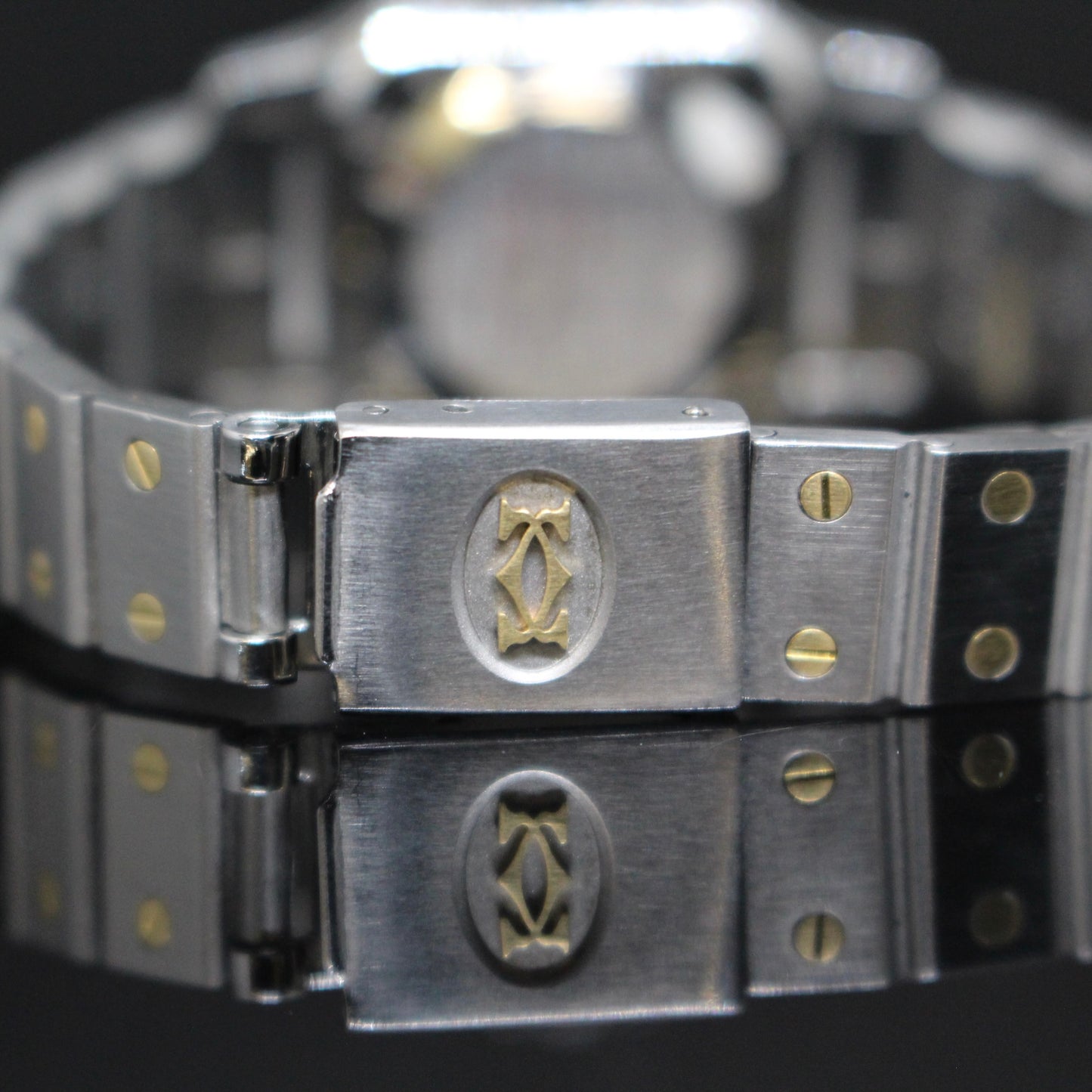 Cartier Santos Galbee acciaio oro ref.0902