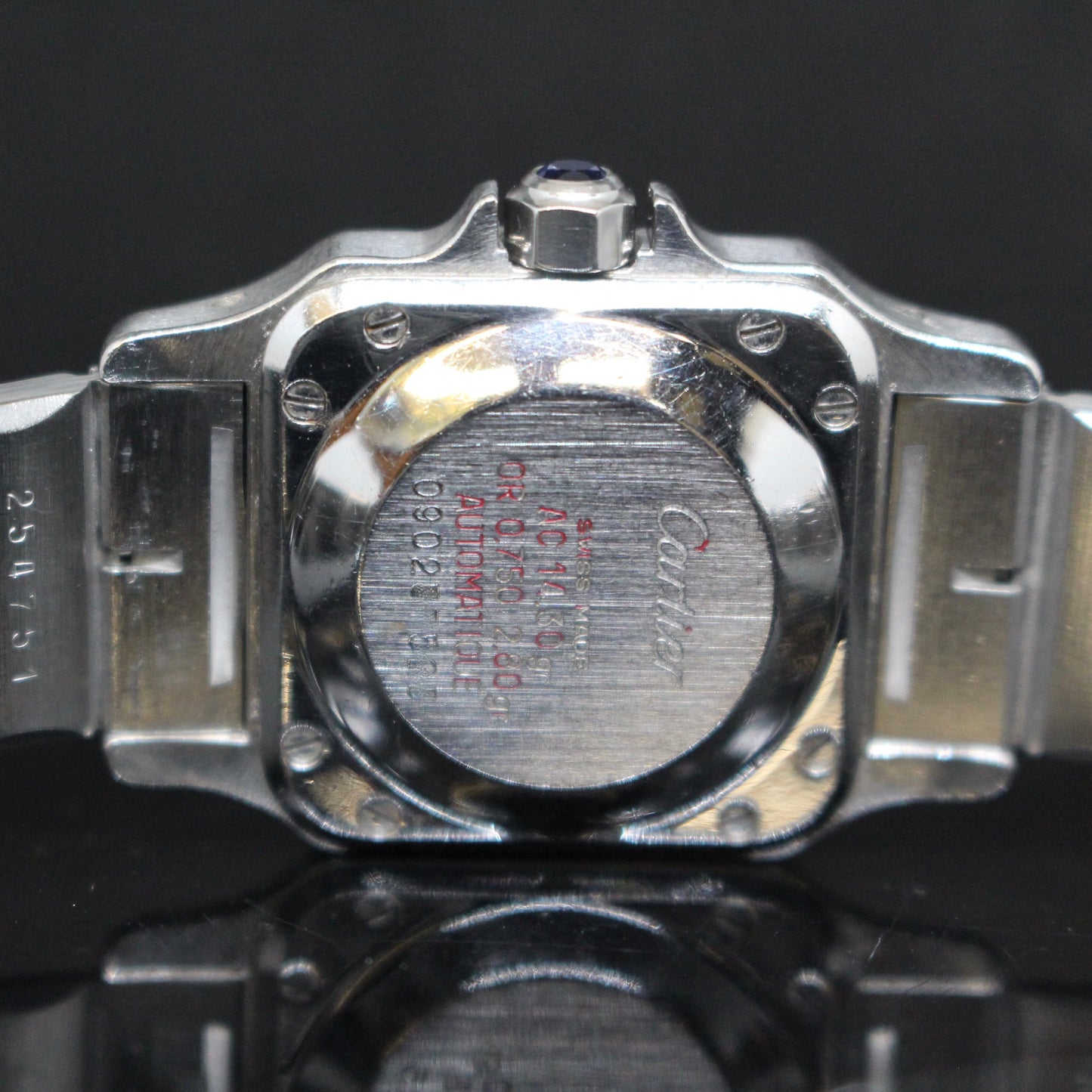 Cartier Santos Galbee acciaio oro ref.0902