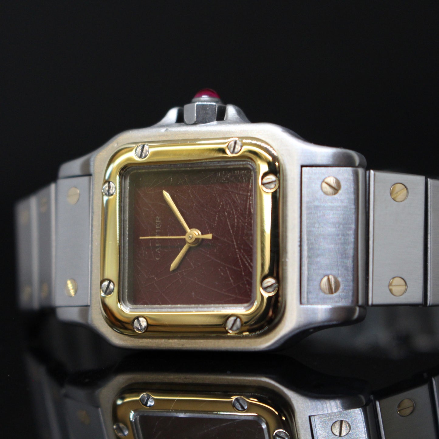 Cartier Santos Galbèe acciaio oro spider dial