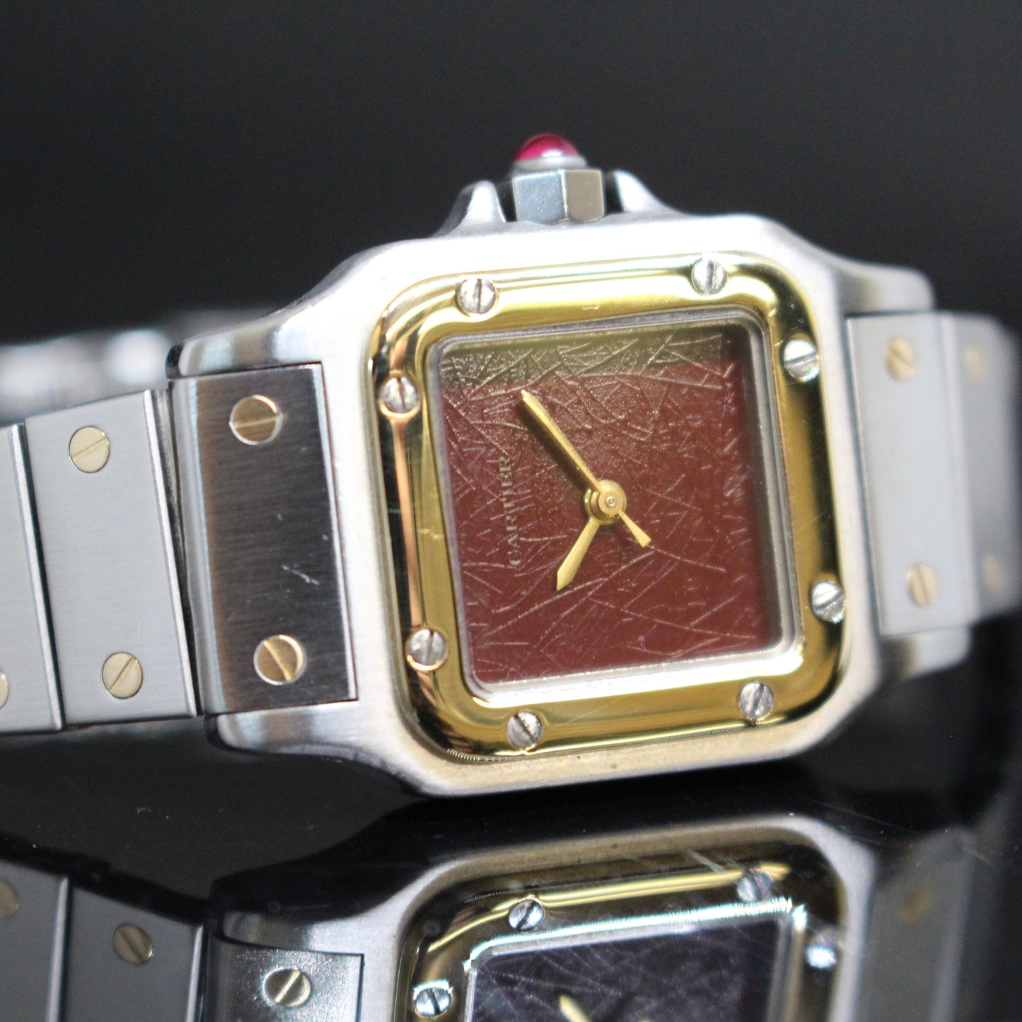 Cartier Santos Galbèe acciaio oro spider dial