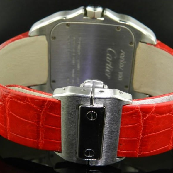 Cartier Santos 100 acciao automatico ref.W20073X8