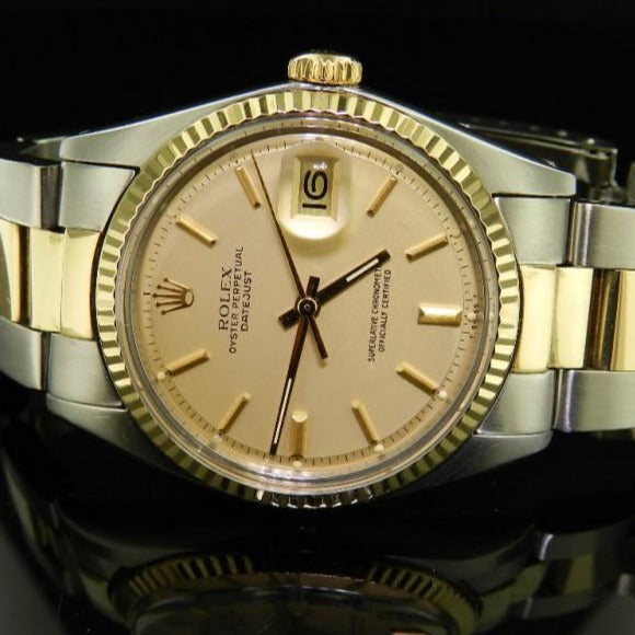 Rolex 1601 Rolex Datejust Acciaio Rose Gold Rolex 1601 Acciaio Oro