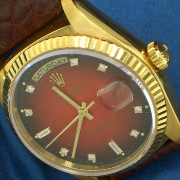 Rolex day date ref. 18038 oro giallo e brillanti