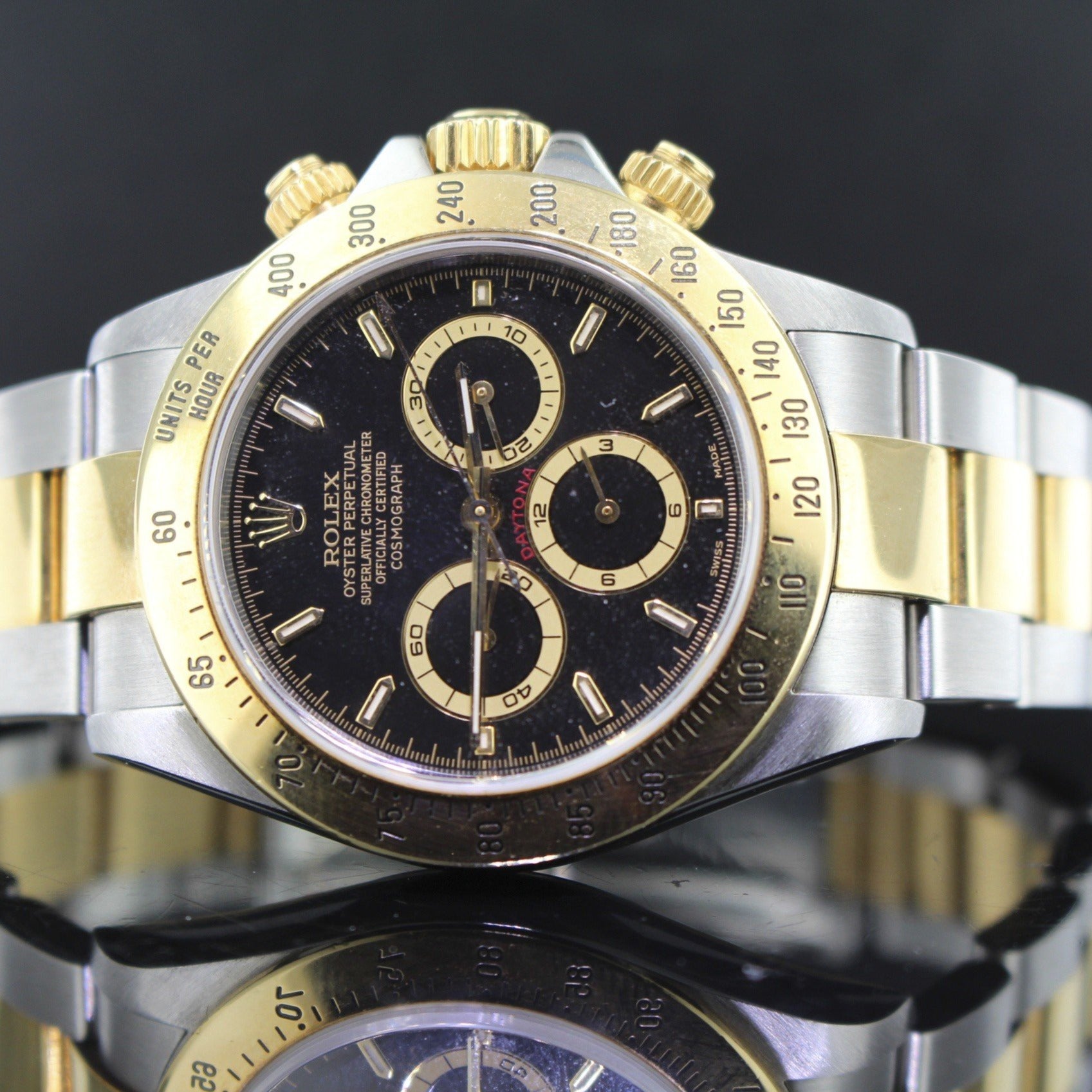 Oyster Perpetual Daytona Oro Giallo Quadrante Nero Quadrante Nero