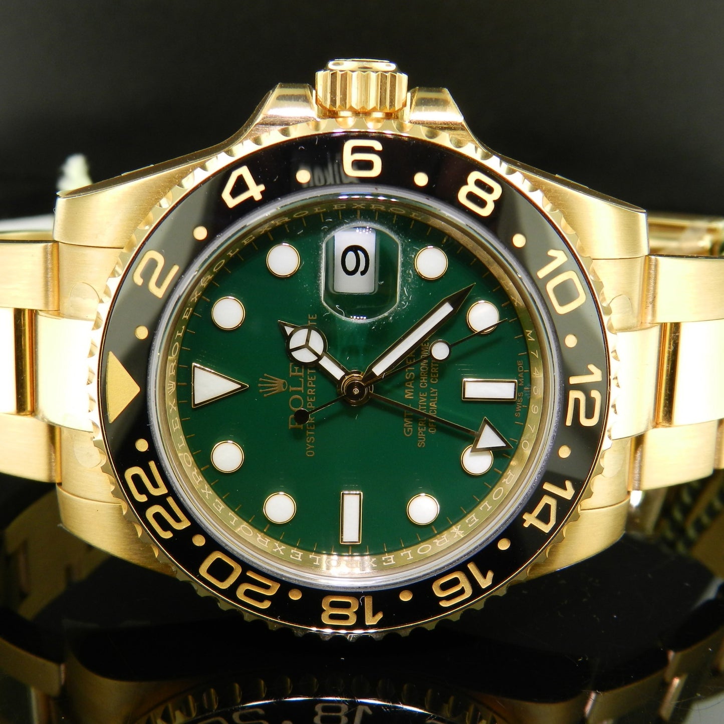 Rolex Gmt Master II ref. 116718LN oro giallo