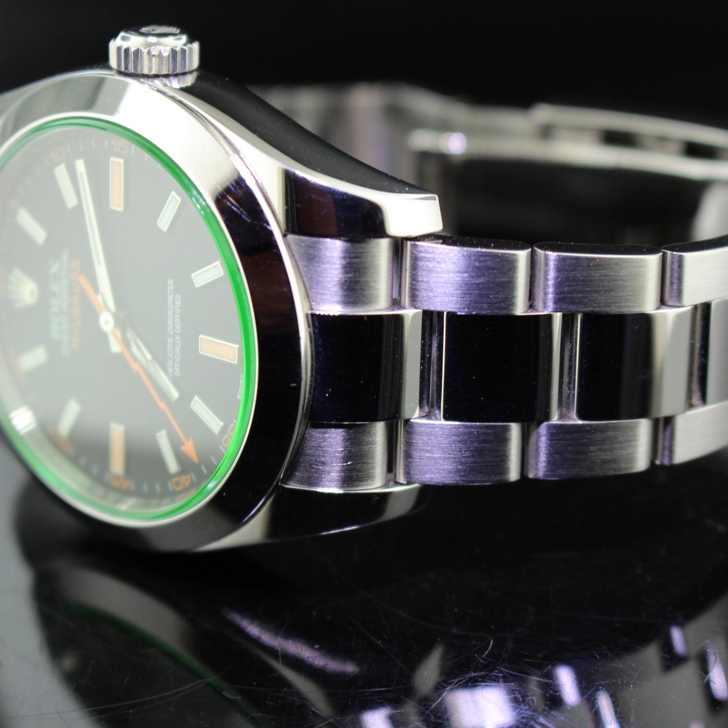 Rolex Milgauss ref.116400GV vetro verde