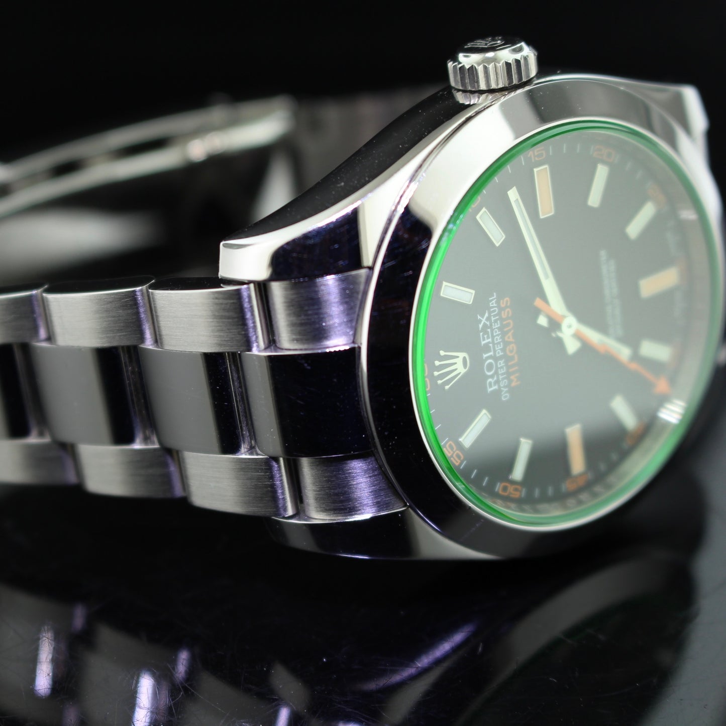Rolex Milgauss ref.116400GV vetro verde