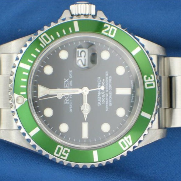 Rolex Submariner ghiera verde ref. 16610LV 50° anniversario