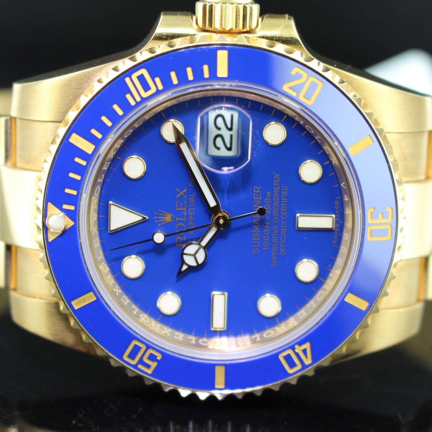 Rolex Submariner ref. 116618LB oro giallo
