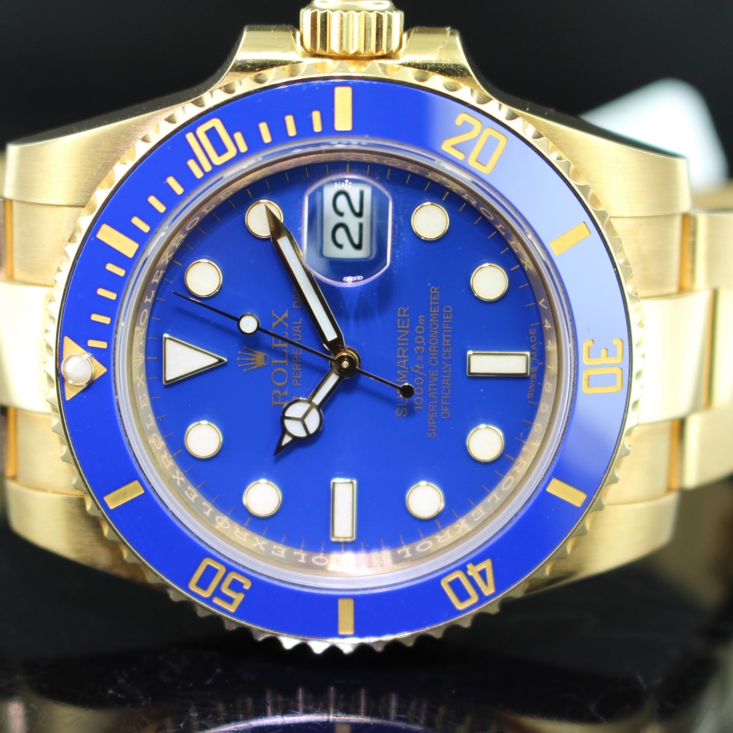 Rolex Submariner ref. 116618LB oro giallo