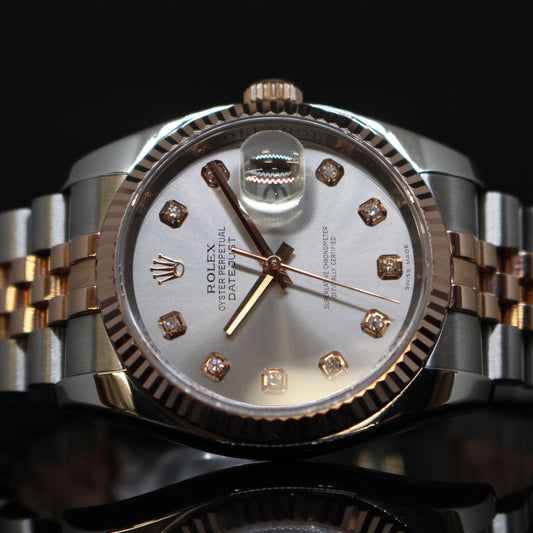 Rolex Date Just ref.116231 acciaio oro rosa