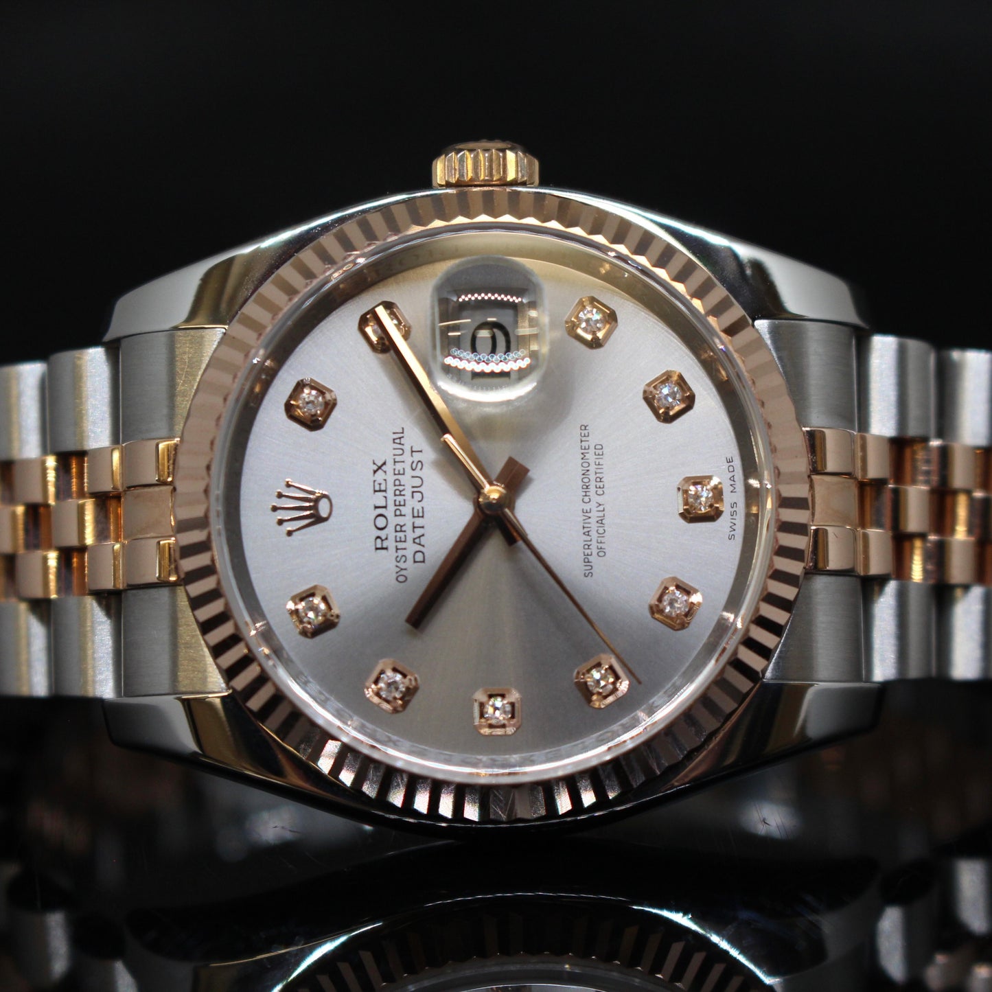 Rolex Date Just ref.116231 acciaio oro rosa