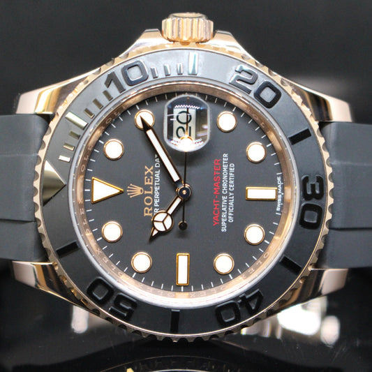 Rolex Yacht-Master ref.116655 Oro Rosa Oysterflex