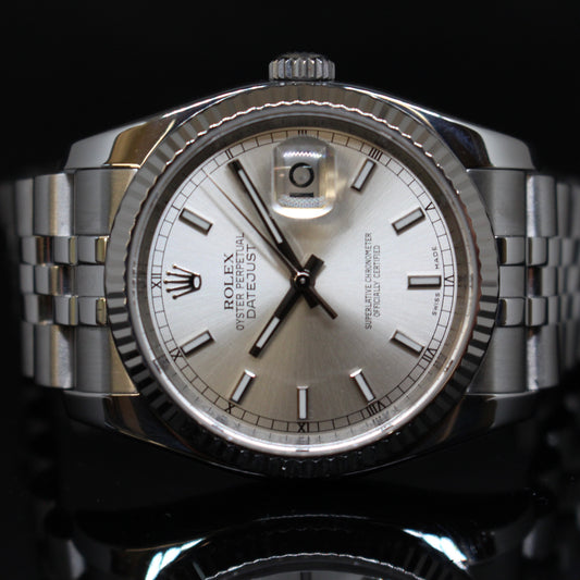 Rolex date Just ref.116234 acciaio