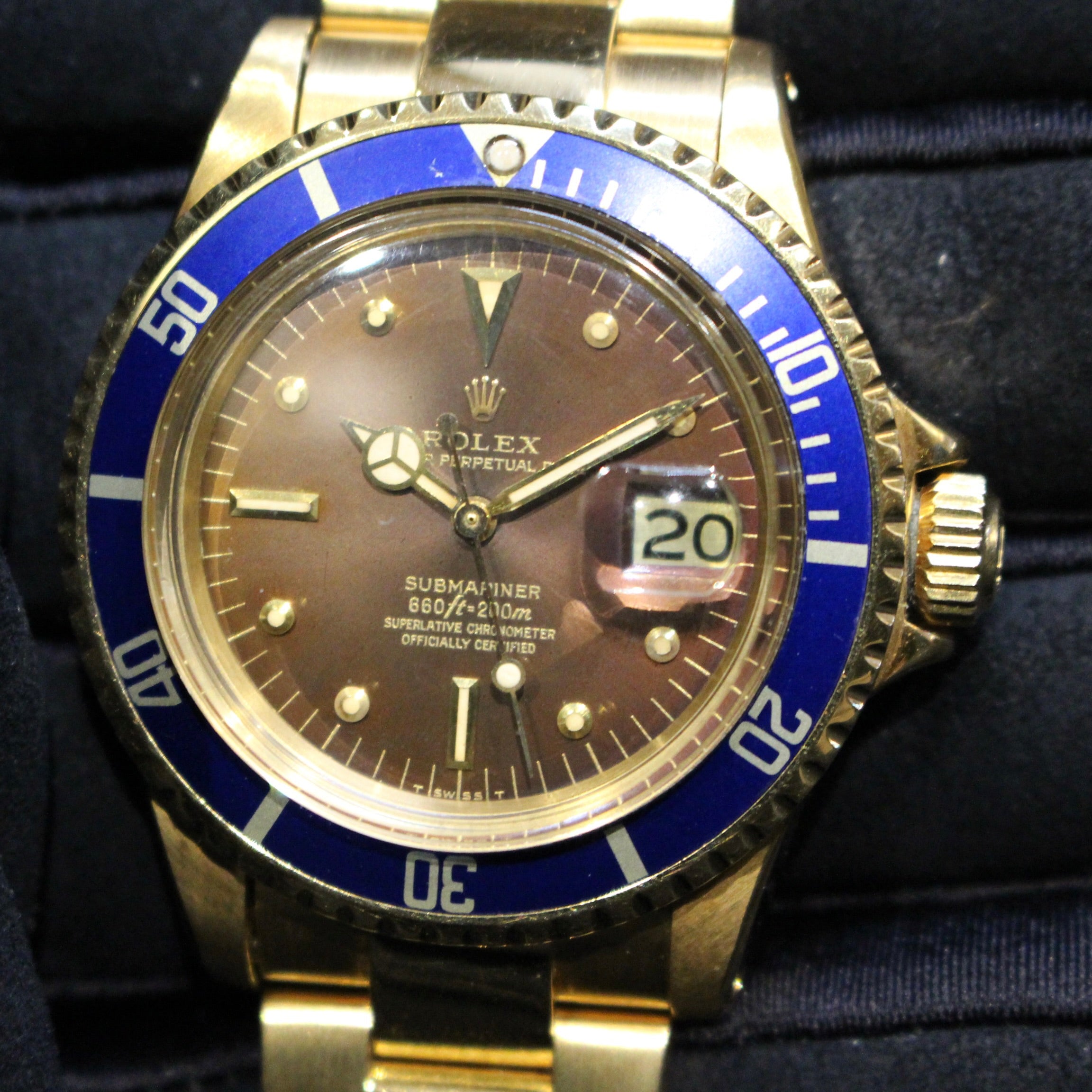 Rolex Submariner ref. 1680 Brown Dial Cenciarini Gioielleria