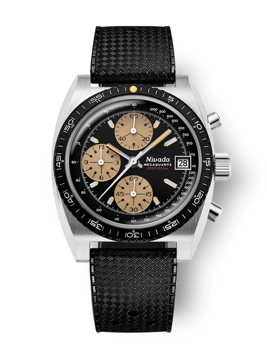 Nivada Grenchen Autochron Mecaquartz ref.77001Q01 Rubber Tropic