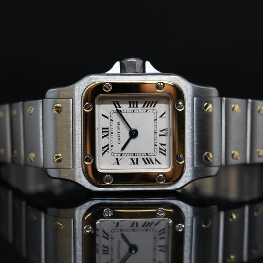 Cartier santos galbee acciaio oro