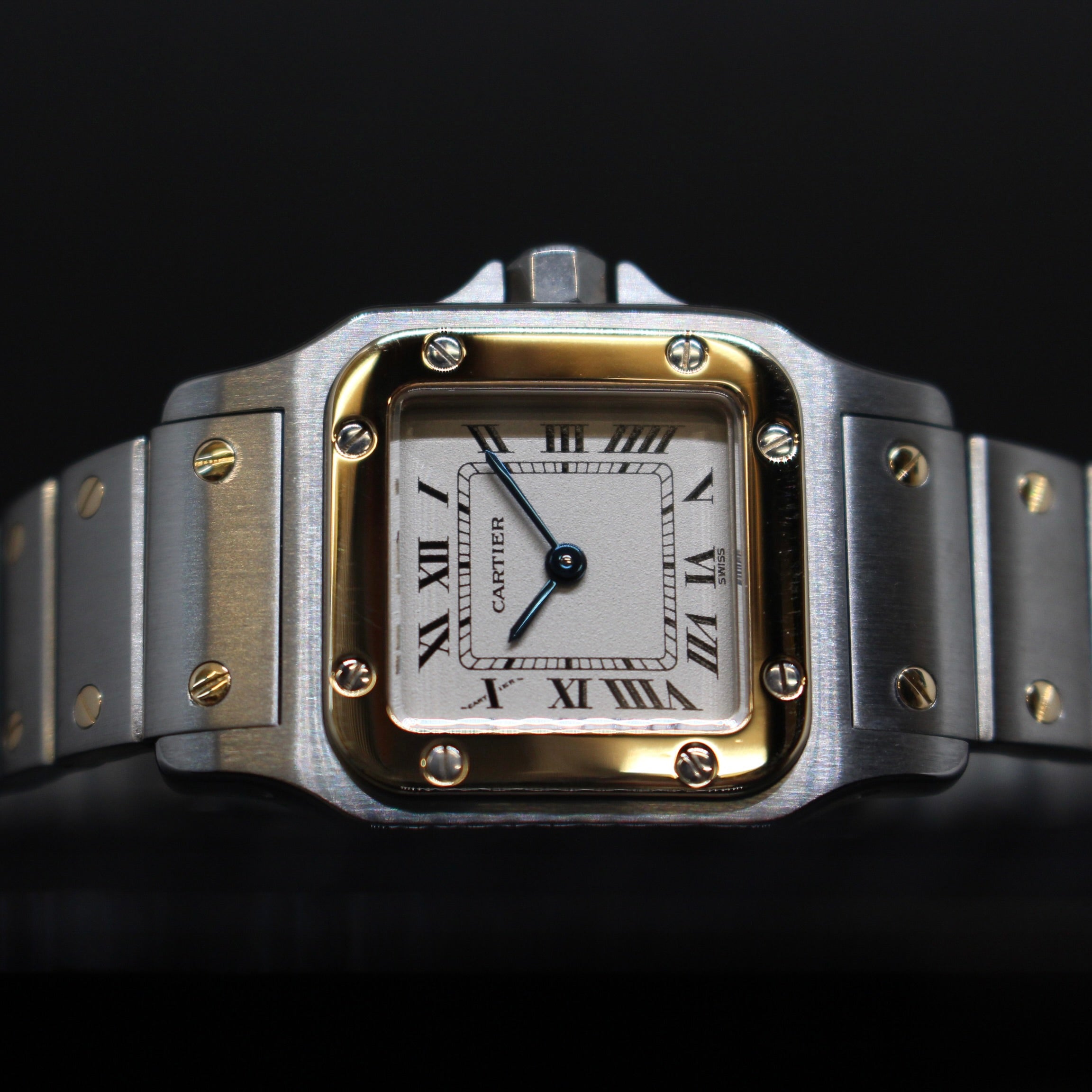 Cartier santos galbee acciaio oro Cenciarini Gioielleria