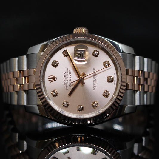 Rolex Date Just ref.116231 acciai oro rosa