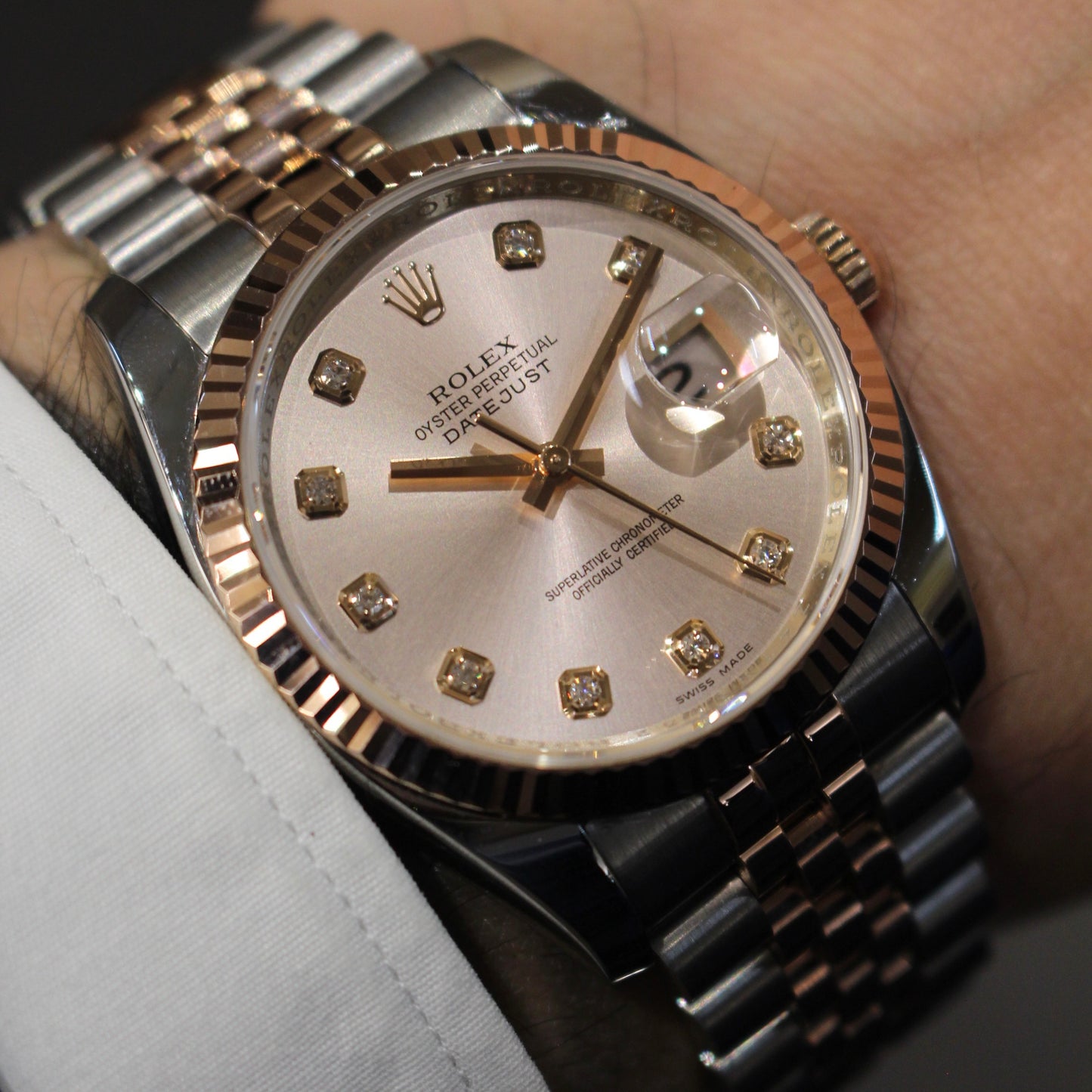 Rolex Datejust ref.116231 acciaio e oro rosa