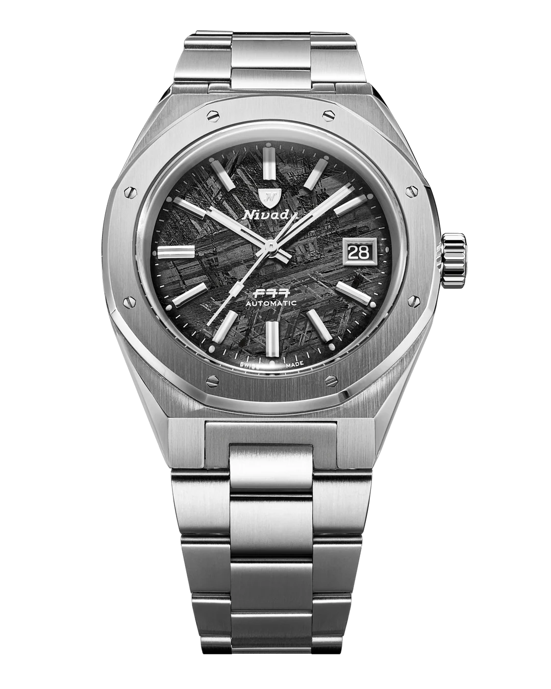 Nivada Grenchen F77 Meteorite ref.69041A77C With Date