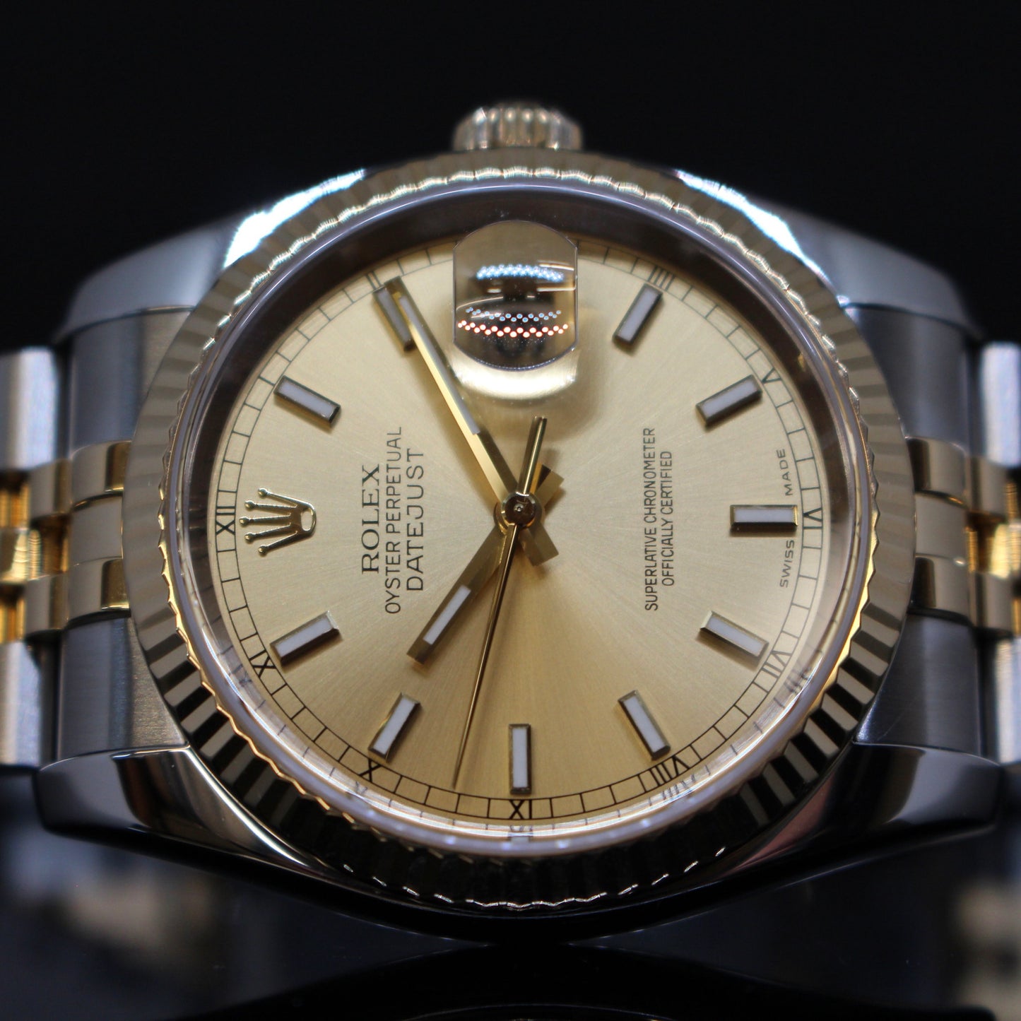 Rolex date just ref.116233 acciaio oro