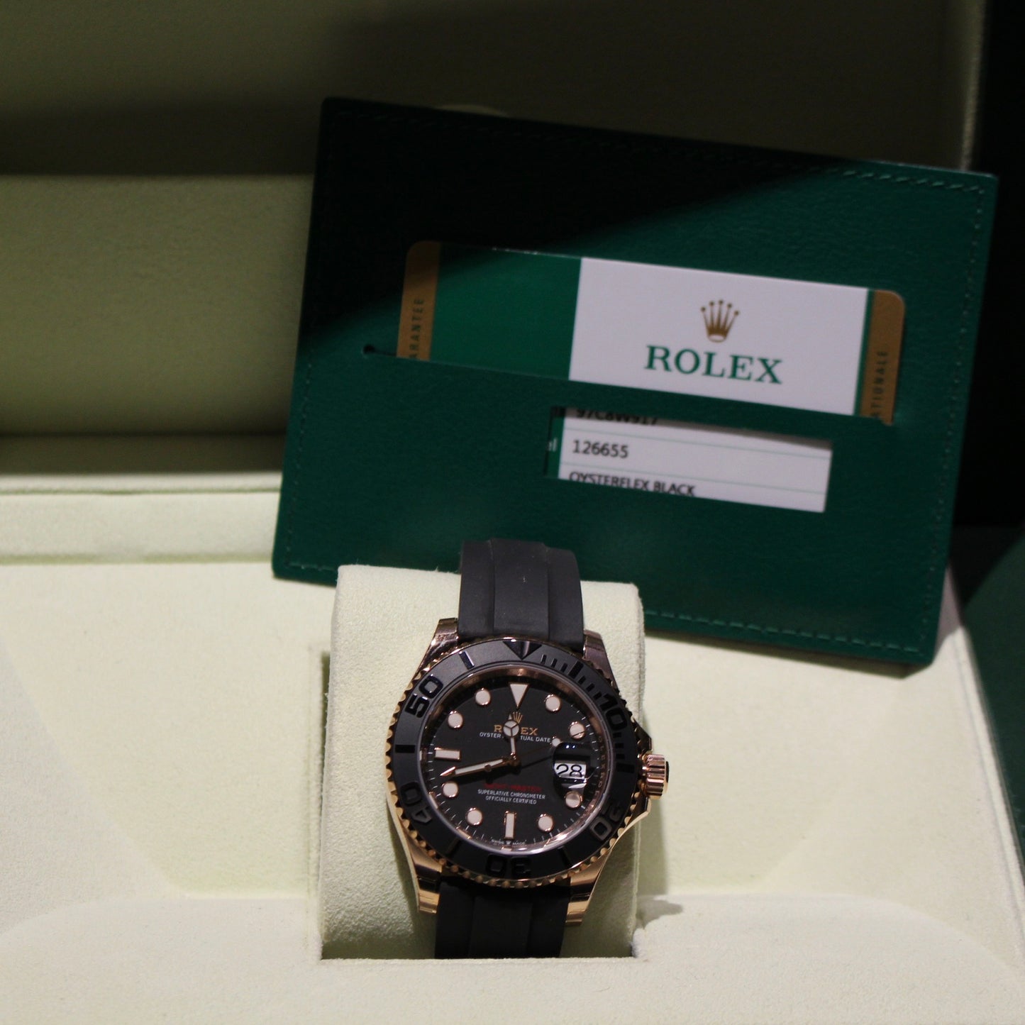 Rolex Yacht-Master ref. 126655 oro rosa-caucciù