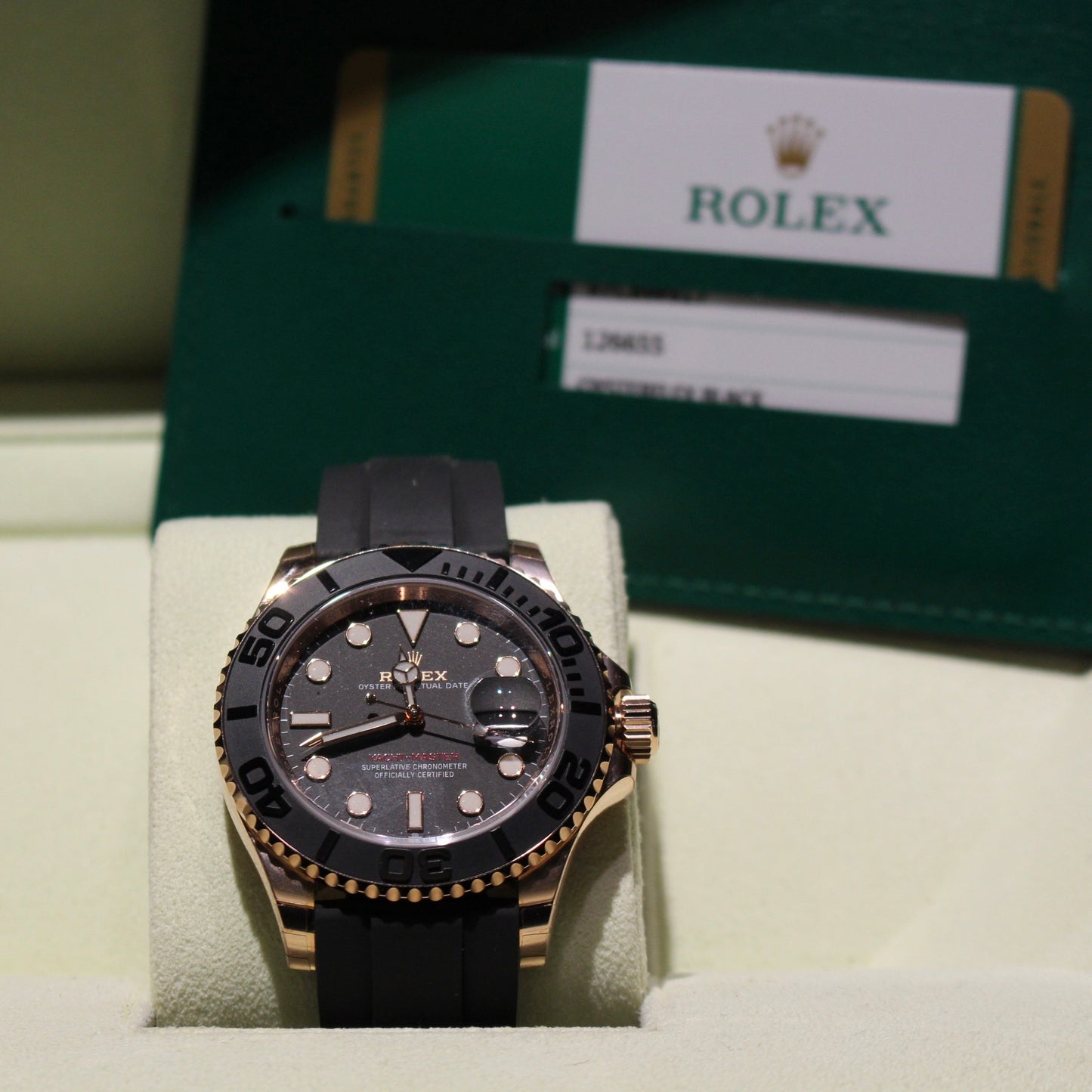 Rolex Yacht-Master ref. 126655 oro rosa-caucciù