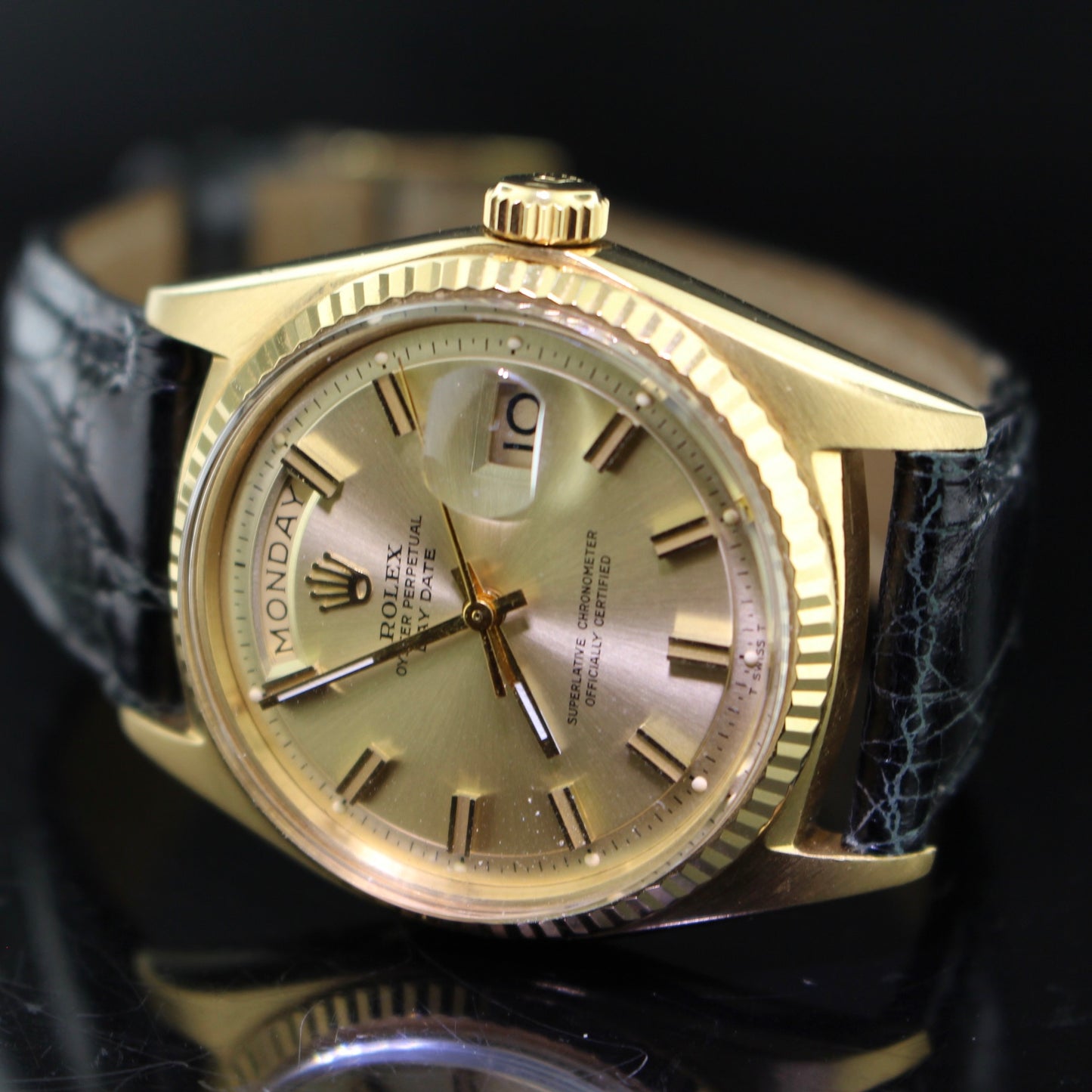 Cinturino Pelle Orologio Rolex President Oro Rolex Cinturino Verde