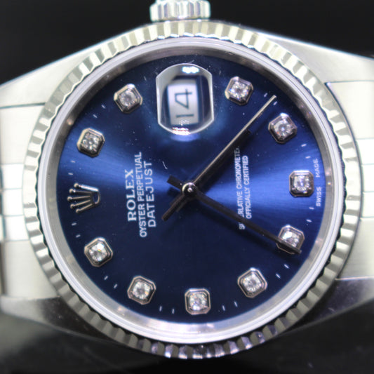 Rolex Date Just ref.16234 acciaio