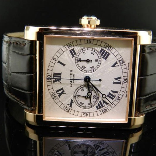 Cartier Tank Chronographe monopulsante Collection Privèe