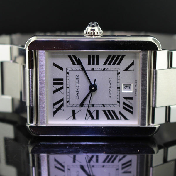 Cartier tank solo extra large ref.W5200028 acciaio