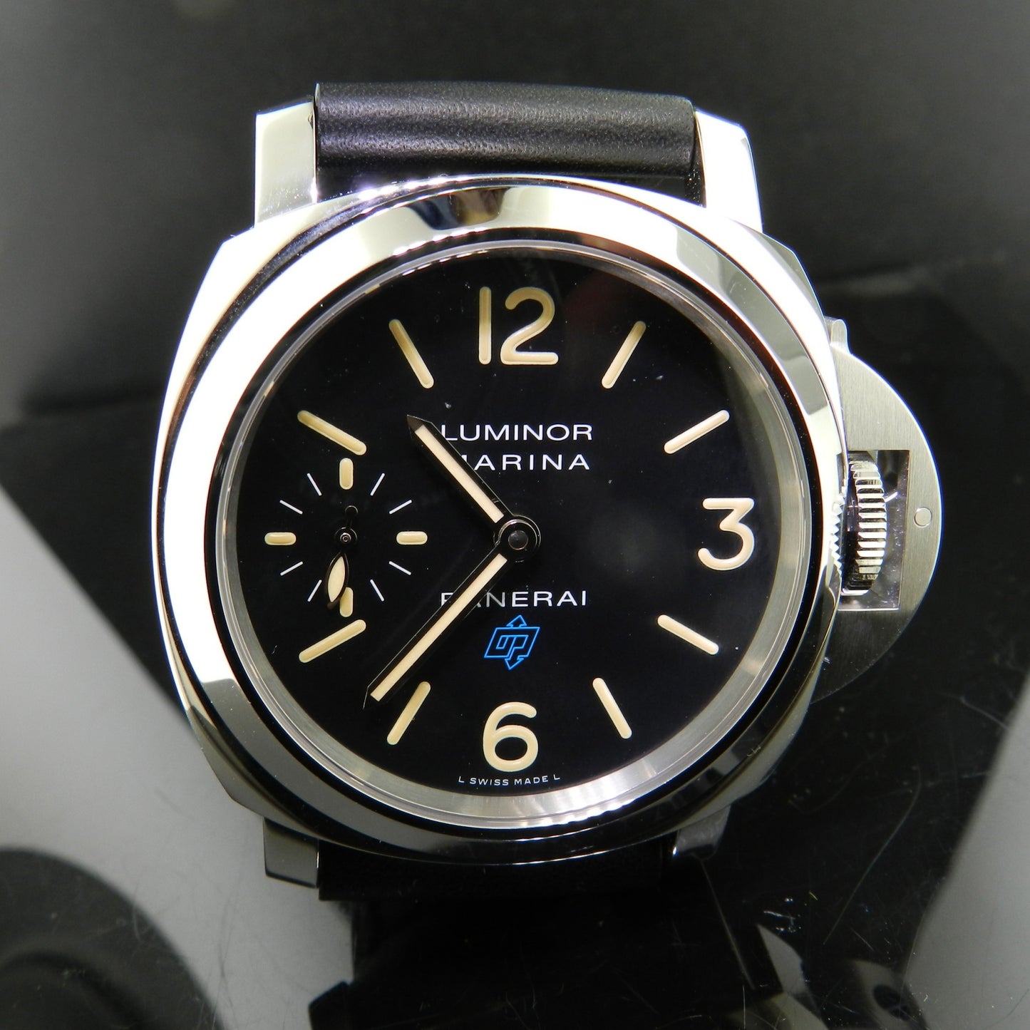 Panerai Luminor Marina Pam 631 blu logo