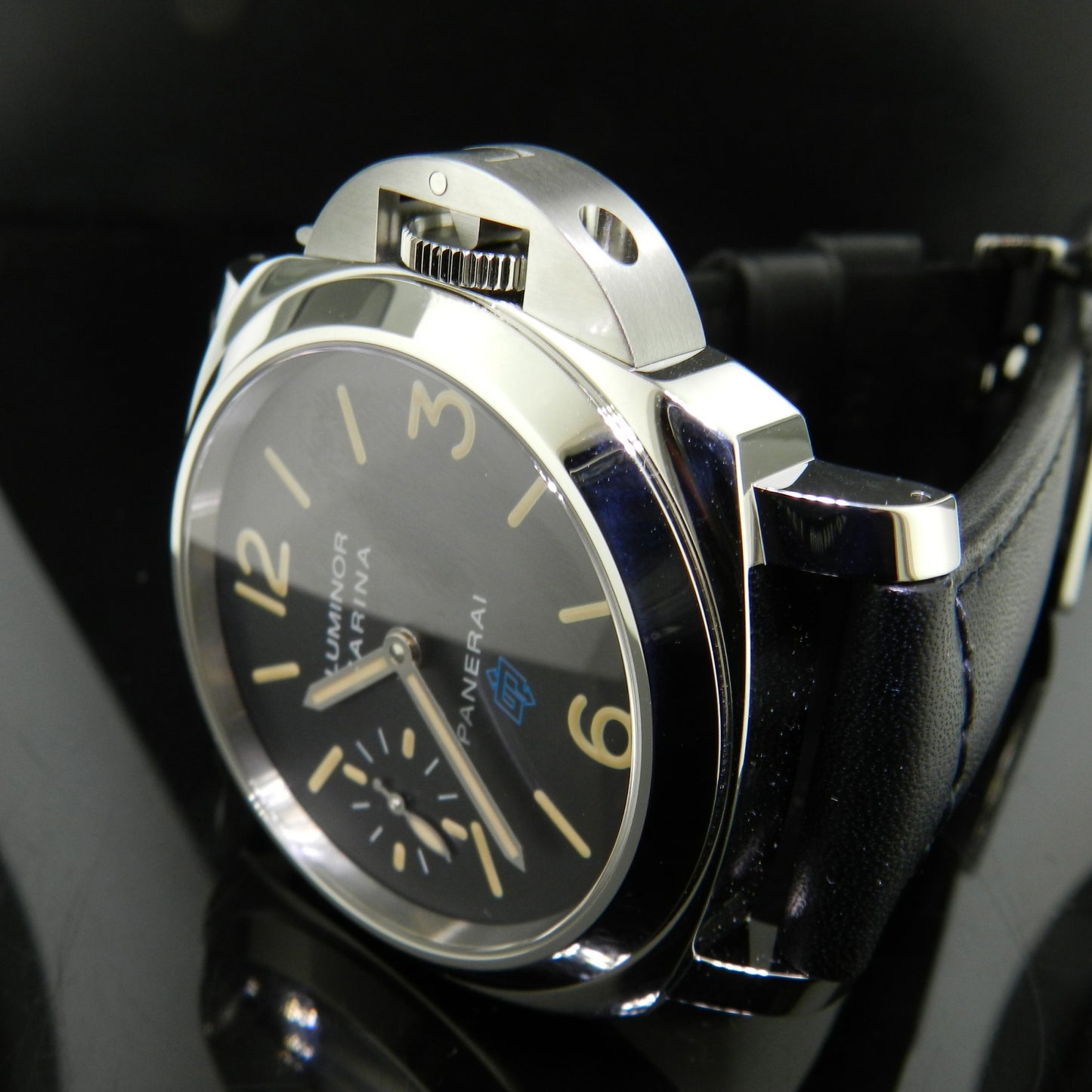 Panerai Luminor Marina Pam 631 blu logo