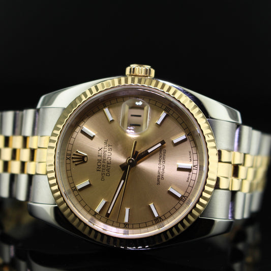 Rolex date Just ref.116233 acciaio oro