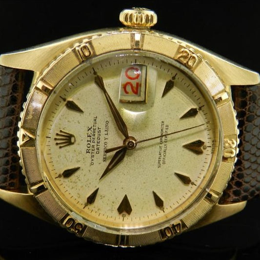 Rolex 6609 turn-o-graph oro 18kt Serpico Y Laino