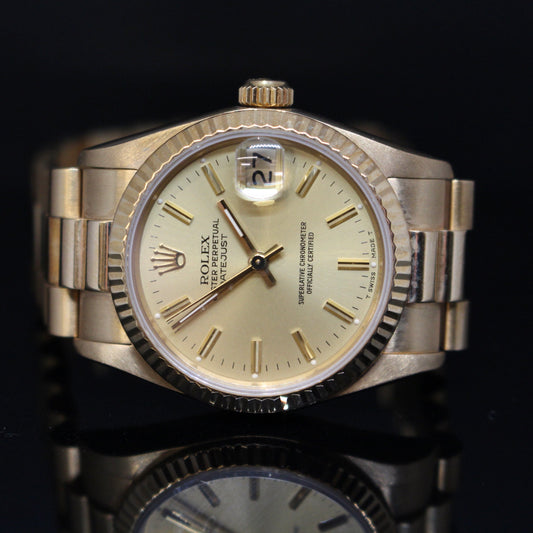 Rolex date just 68278 oro giallo