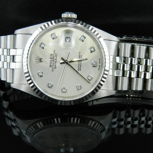Rolex date just 16234 indici brillanti
