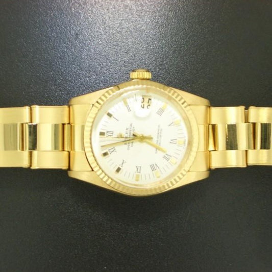 rolex date just 6827 oro giallo