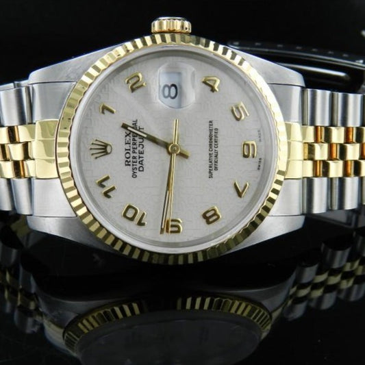 Rolex date just ref. 16233 acciaio/oro
