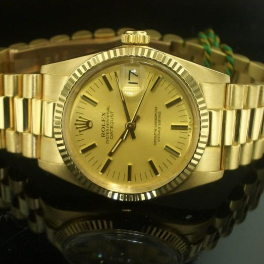 Rolex Date Just  ref. 6827 oro giallo