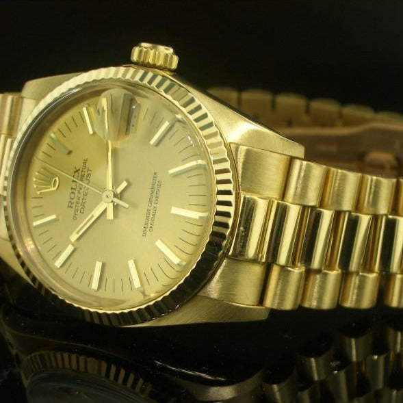 Rolex Date Just  ref. 6827 oro giallo