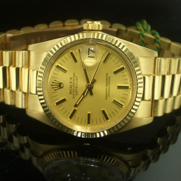Rolex Date Just  ref. 6827 oro giallo