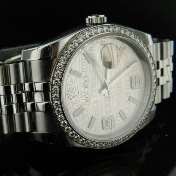 Rolex Date Just ref.116244 ghiera brillanti