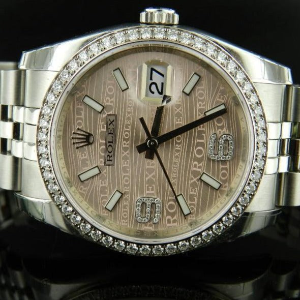 Rolex Date Just ref.116244 ghiera brillanti